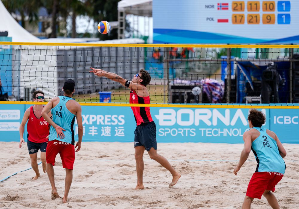 三亚亚沙会沙滩排球测试赛开赛