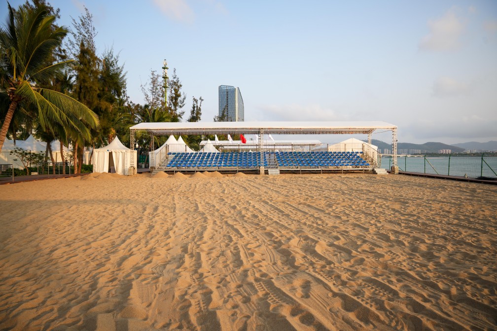 海月广场竞赛场馆群：揽三亚湾海色，赴亚沙竞技之约