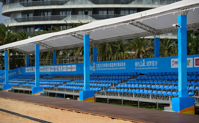 在沙子里跑60米是种什么体验？三亚凤凰岛沙滩田径场为你揭秘